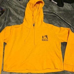 Reckless cropped hoodie